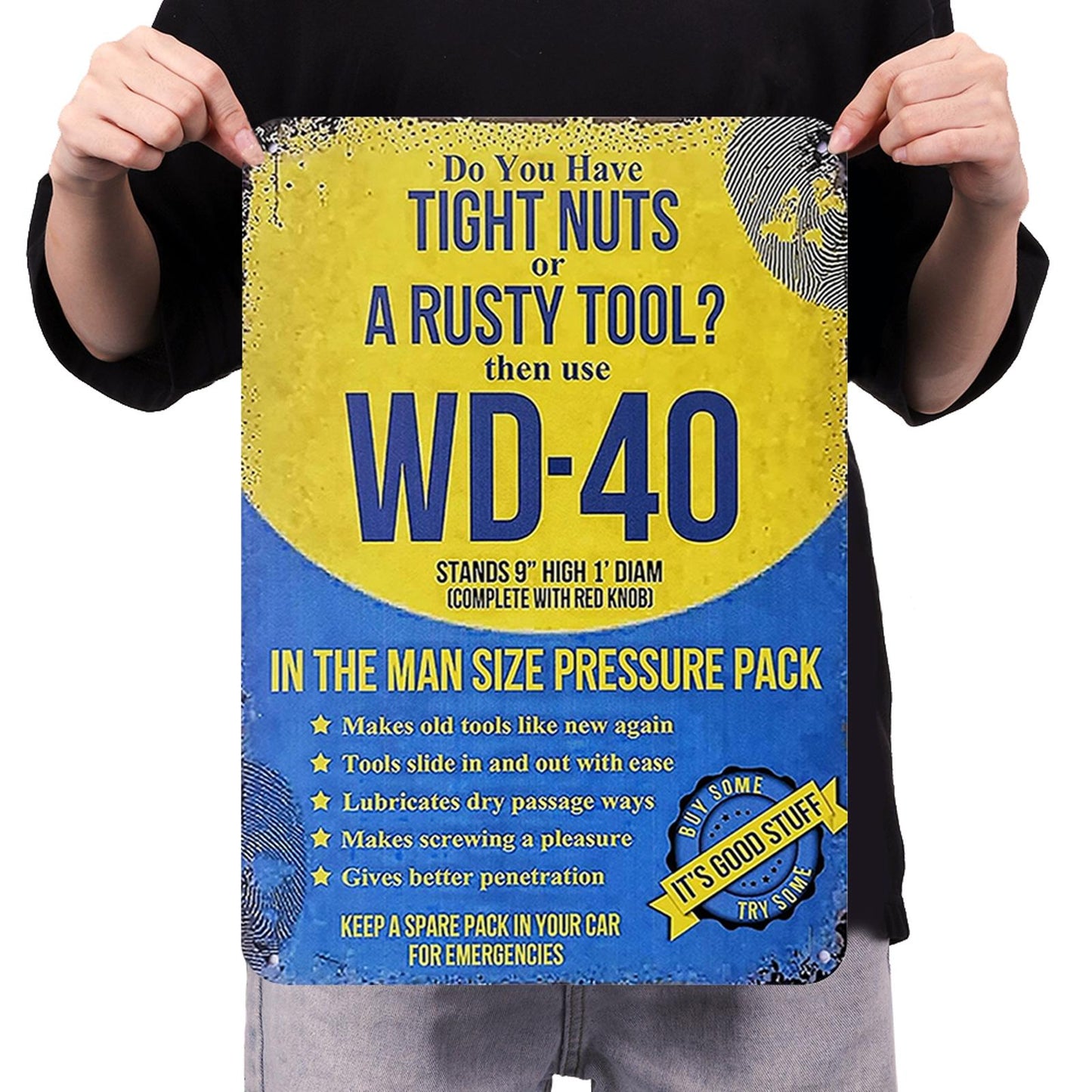 Wd 40 Solvent - Metal Tin Signs(8*12Inch/12*16Inch) - Garage