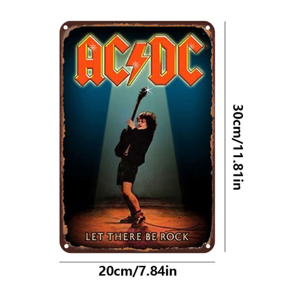 ACDC Orchestra - Vintage Metal Signs(8*12Inch) - Music