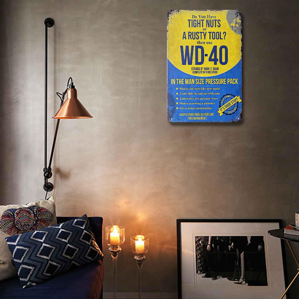 Wd 40 Solvent - Metal Tin Signs(8*12Inch/12*16Inch) - Garage