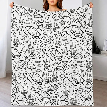 DIY Drawing Blanket – Customizable Plush Doodle & Coloring Blanket