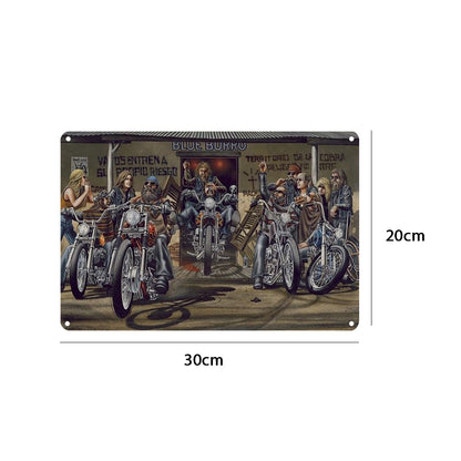 Old Man Riding Motorbike - Vintage Metal Signs(8*12Inch) - Vehicle