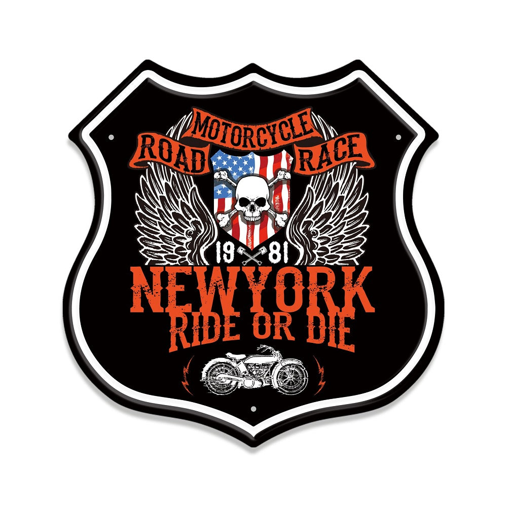 Motorbike - Shield Vintage Metal Signs(12*12Inch) - Vehicle