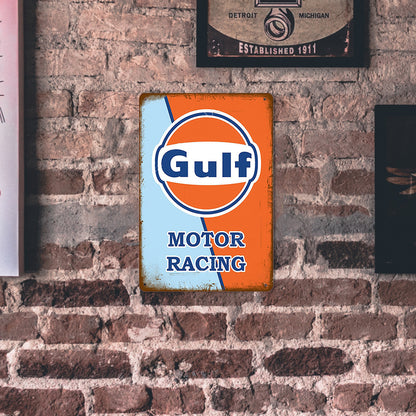 Racing Team Gulf - Vintage Metal Signs(8*12Inch) - Gas