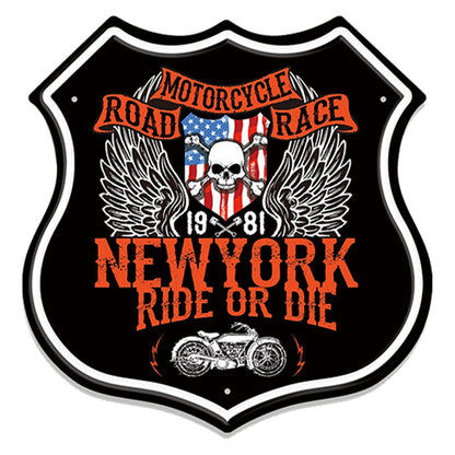Motorbike - Shield Vintage Metal Signs(12*12Inch) - Vehicle