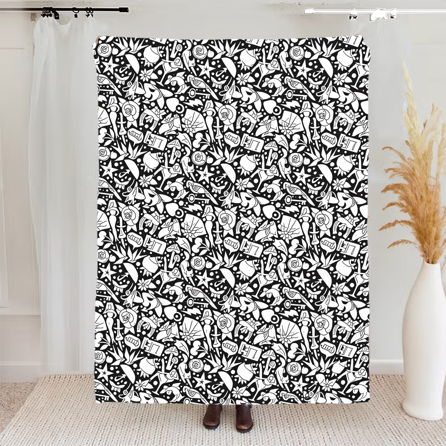 DIY Drawing Blanket – Customizable Plush Doodle & Coloring Blanket