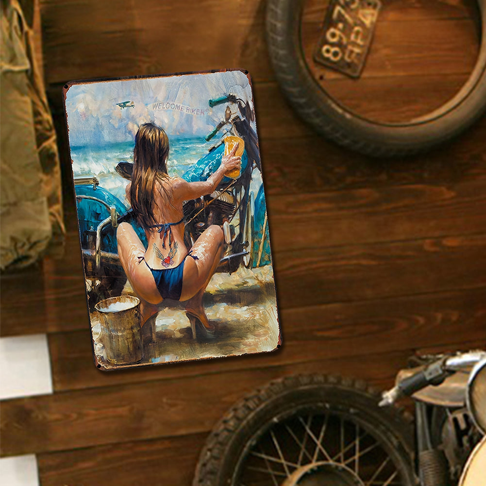 Pin Up Girls - Metal Tin Signs(8*12Inch/12*16Inch) - Garage&Transport