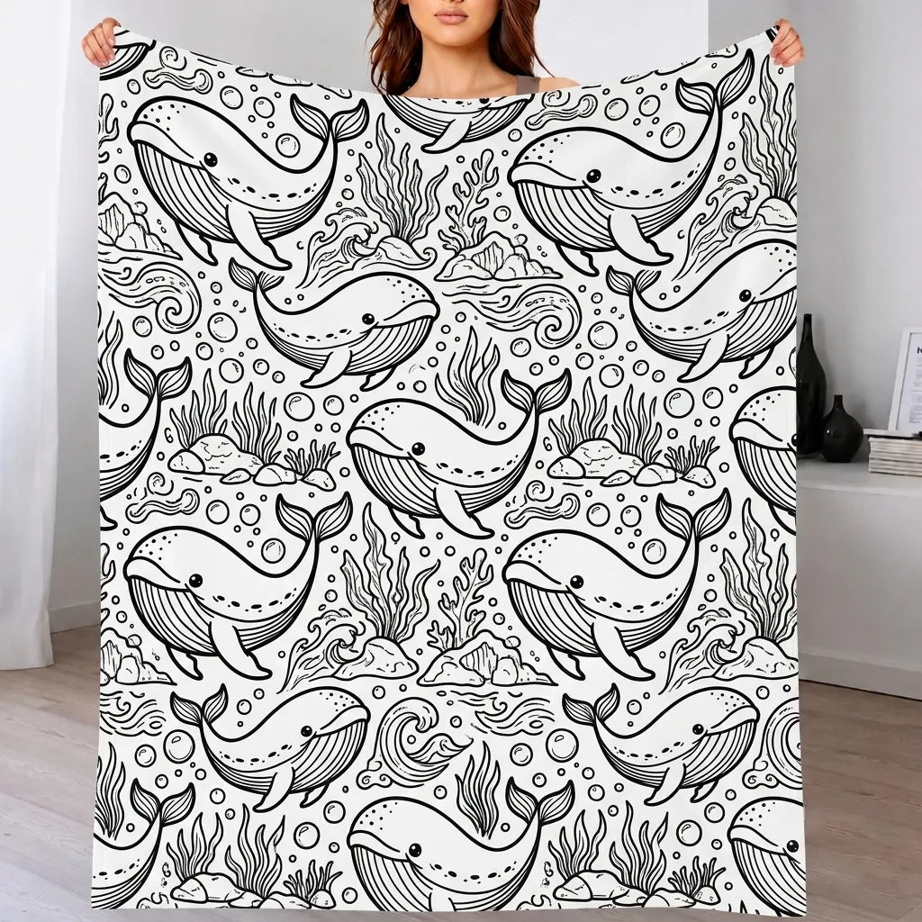 DIY Drawing Blanket – Customizable Plush Doodle & Coloring Blanket