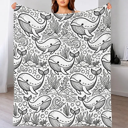 DIY Drawing Blanket – Customizable Plush Doodle & Coloring Blanket