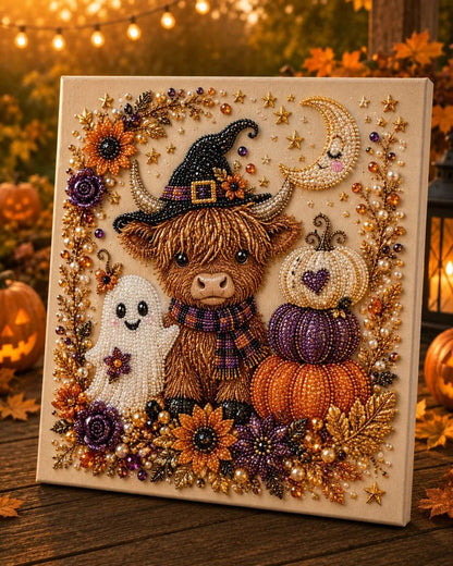 Halloween Ghost Pearl Art DIY Kit – Spooky 3D Diamond Painting