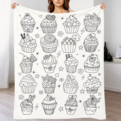 DIY Drawing Blanket – Customizable Plush Doodle & Coloring Blanket