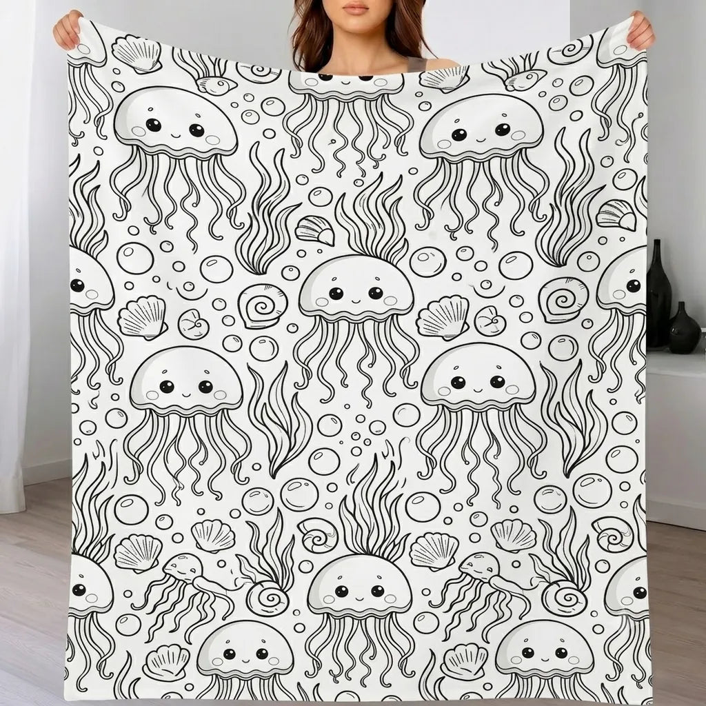DIY Drawing Blanket – Customizable Plush Doodle & Coloring Blanket