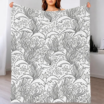 DIY Drawing Blanket – Customizable Plush Doodle & Coloring Blanket